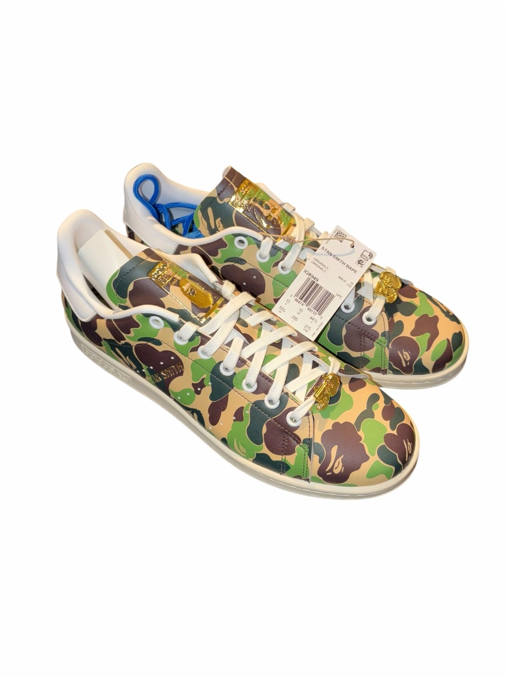Bape adidas Stan smith Mens shoes size 10.5 NWT